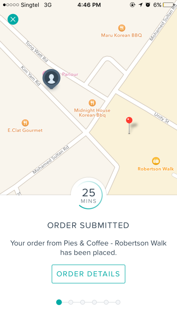 Deliveroo App – Track your Order