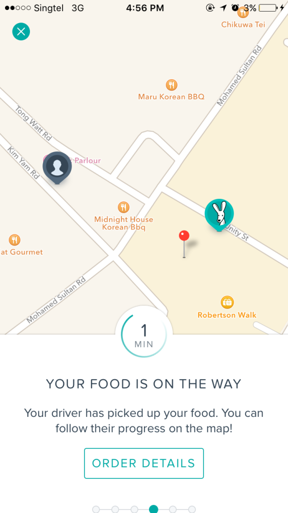 Deliveroo App – Track your Rider