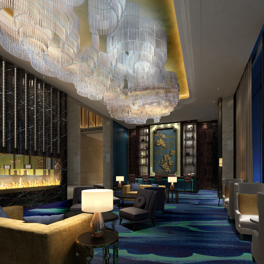 Lobby Lounge of Wanda Vista Hohhot 呼和浩特万达文华酒店大堂吧