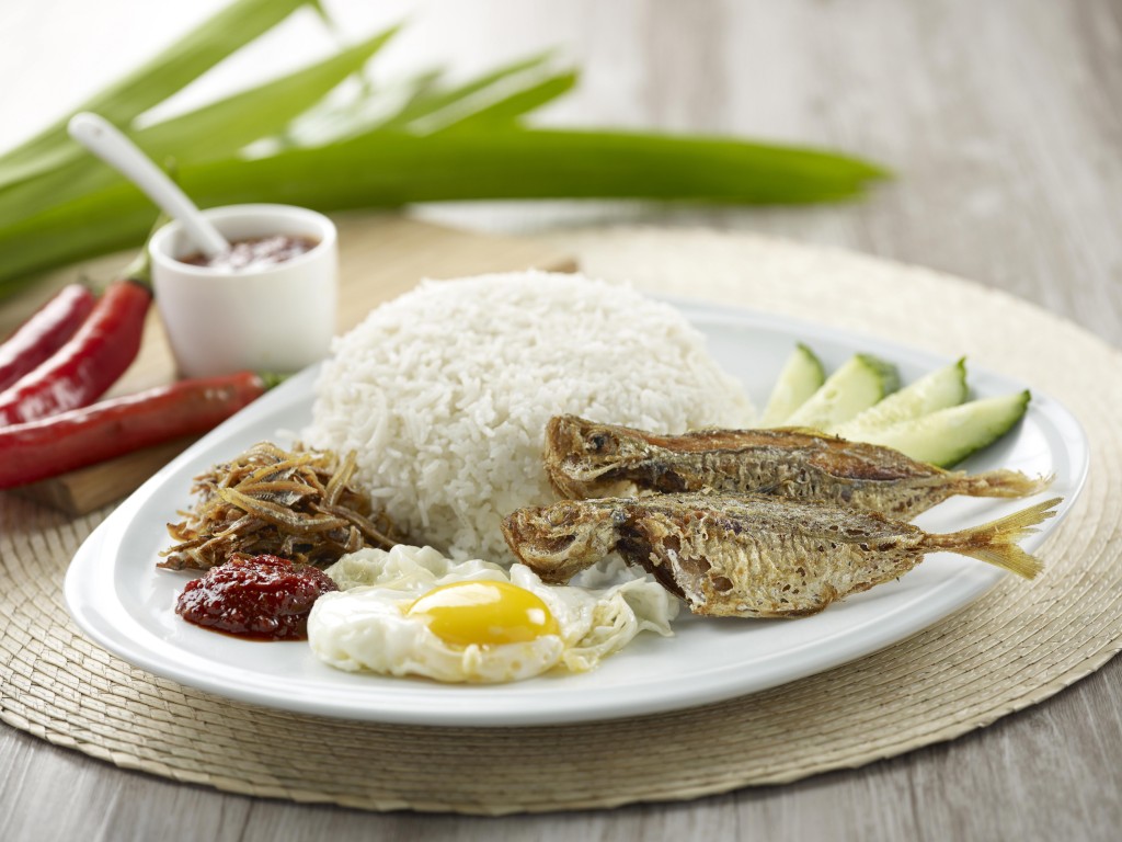 Set A, Fish Meal (Nasi Lemak with Kunning Fish and Egg)