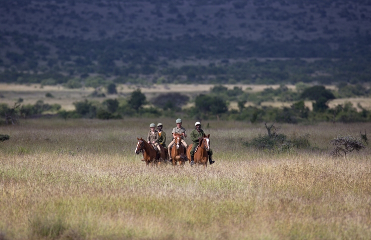 Horse riding at Loisaba Tented Camp low res