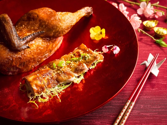 Duet Style Roasted & Szechuan ‘Bon Bon’ Chicken